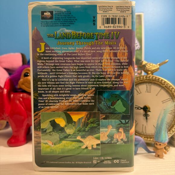 Land Before Time IV Journey Through the Mists VHS 1996 Tested Works - Picture 2 of 3